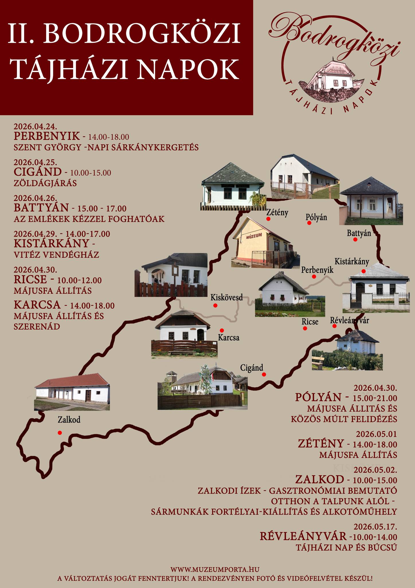 II. BODROGKÖZI TÁJHÁZI NAPOK